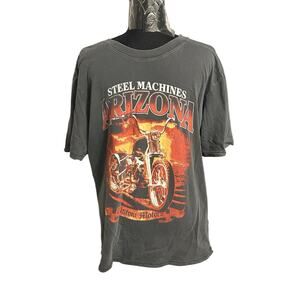 Steel Machine's Arizona Custom Motors Mens Small Short Sleeve T Shirt Motorcycle